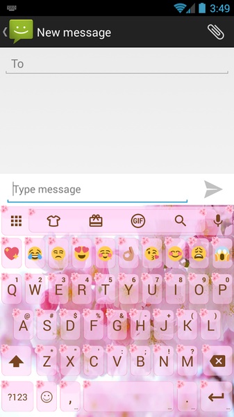 Theme Love Cherry for Emoji Keyboard - Preview 6