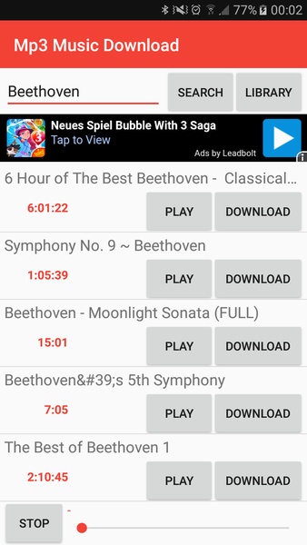 Mp3 Music Download free app - Preview 1