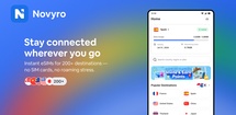 Novyro eSIM: Travel Data feature
