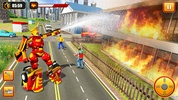 Firefighter Robot Transform Truck: Rescue Hero screenshot 2