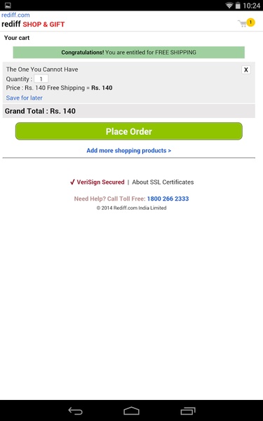 Rediff Shopping - Preview 2