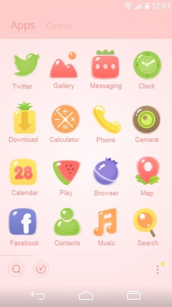 miss fruit GOLauncher EX Theme - Preview 3