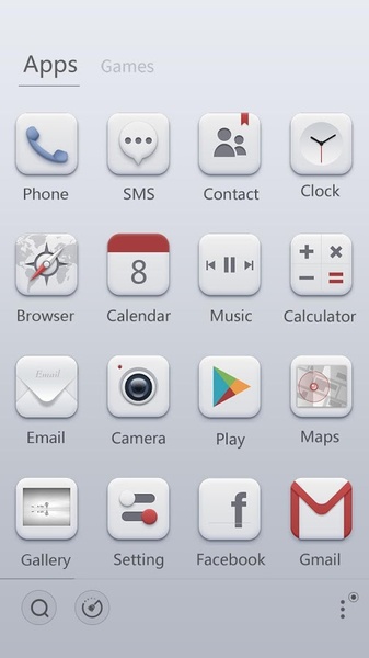 Pale GO Launcher Theme - Preview 2