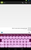 GO Keyboard Pink and Diamonds Theme screenshot 1