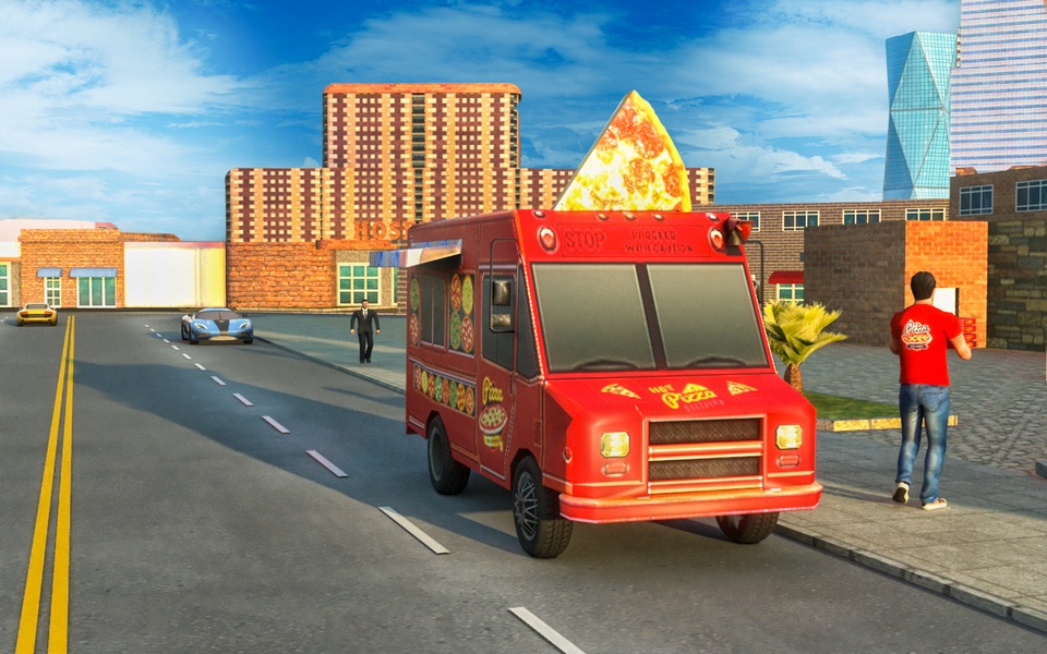 Van Pizza Delivery Boy Food Games - Preview 3