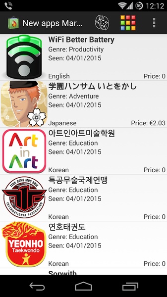 New apps Market - Preview 5