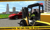 Police Forklift vs Car Traffic screenshot 9