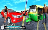 Prado vs Tuk Tuk Auto Rickshaw Racing screenshot 1