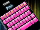 Emoji Keyboard GlossPink Theme screenshot 1