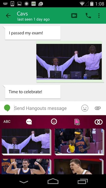 Cleveland Cavaliers Emoji Keyboard - Preview 2