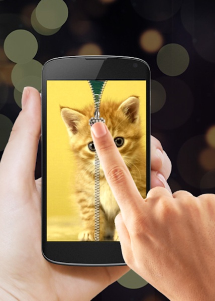 Kitty Zipper Lock Screen - Preview 5