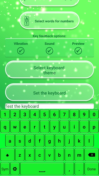 Neon Green Emoticon Keyboard - Preview 5