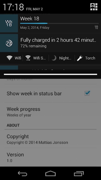 Date - status bar - Preview 1