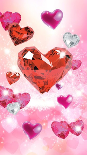 Diamond Hearts Live Wallpaper - Preview 7