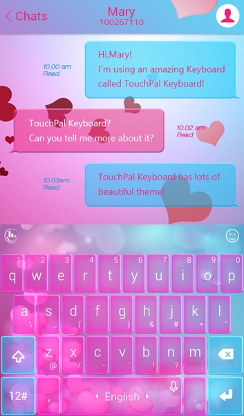 Love Heartbeat TouchPal Theme - Preview 4