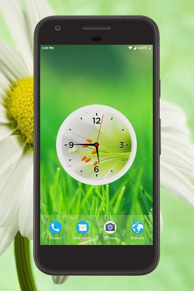 Flowers Clock Live Wallpaper - Preview 2