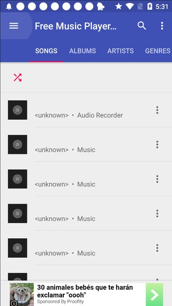 Free Music Player Mp3 Player - Preview 3