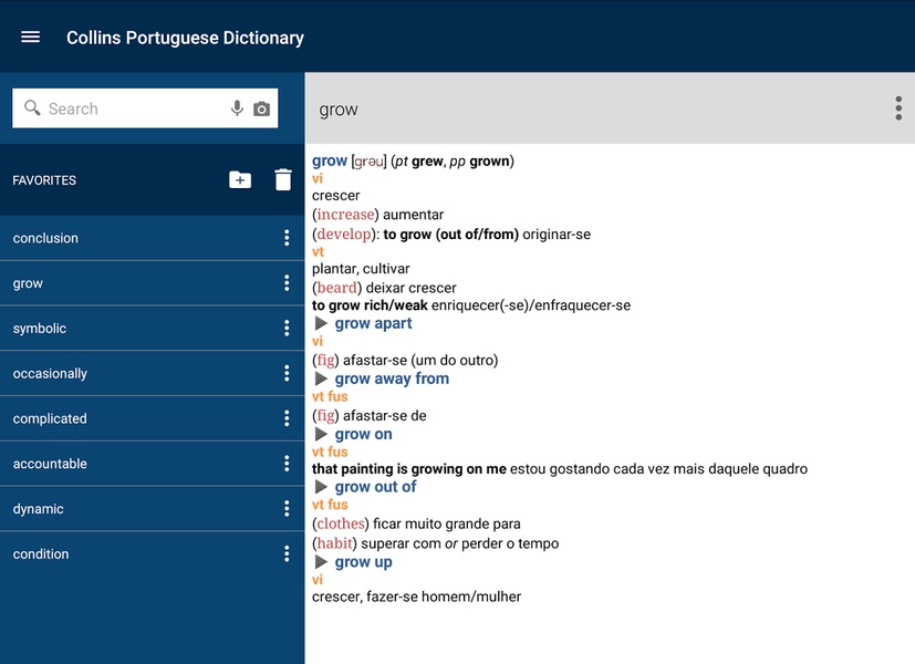 Collins Portuguese Dictionary - Preview 4