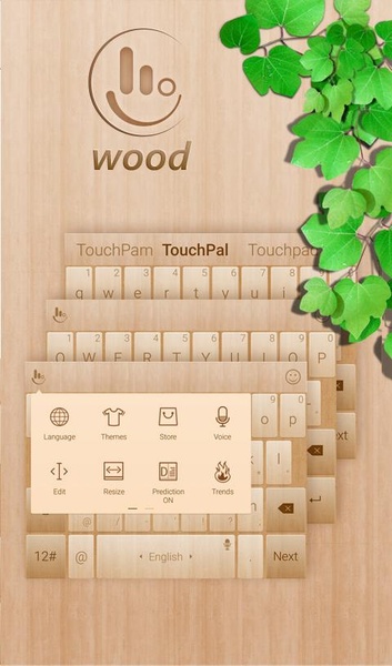 TouchPal SkinPack Natural Wood - Preview 3