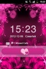 GO Locker Theme Pink Flowers screenshot 2