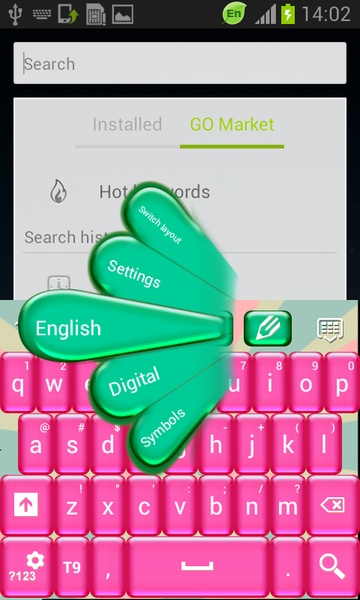 Pink Candy GO Keyboard - Preview 4