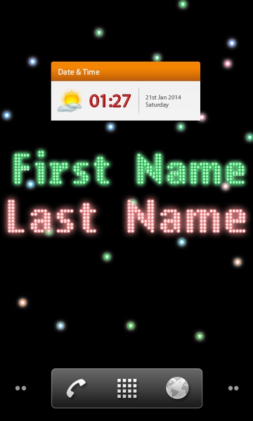 LED Name Live Wallpaper - Preview 1