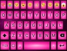 Emoji Keyboard Led Pink Theme screenshot 2