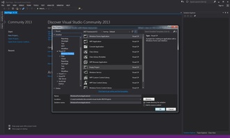 Visual Studio Community screenshot 1