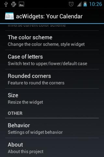 acWidgets: Your Calendar - Preview 2