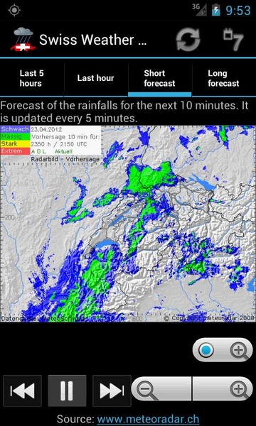 Swiss Weather Radar - Preview 2