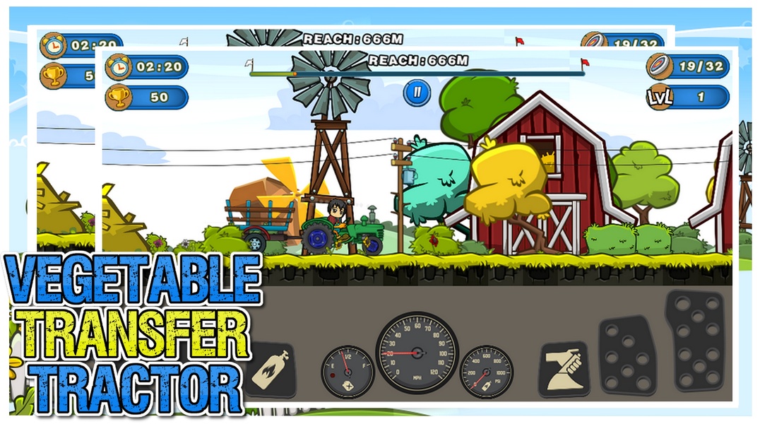 Vegetable Transfer Tractor - Preview 1