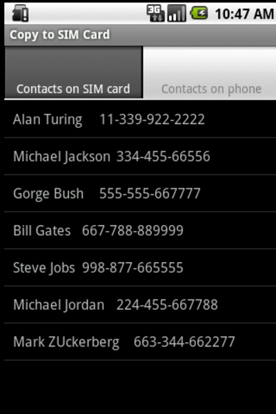 Copy to SIM Card - Preview 2