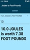 Joules to Foot-Pounds screenshot 4