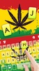 Reggae Weed Leaf Keyboard Background screenshot 4