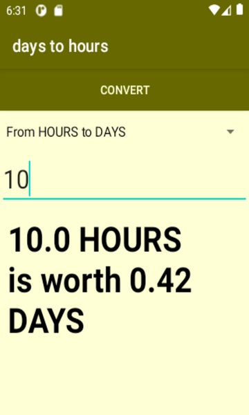days to hours converter - Preview 2