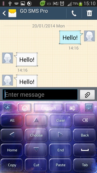 GO Keyboard Galaxy Theme - Preview 8