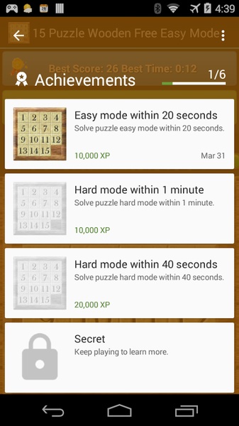 15 Puzzle Wooden Free - Preview 2