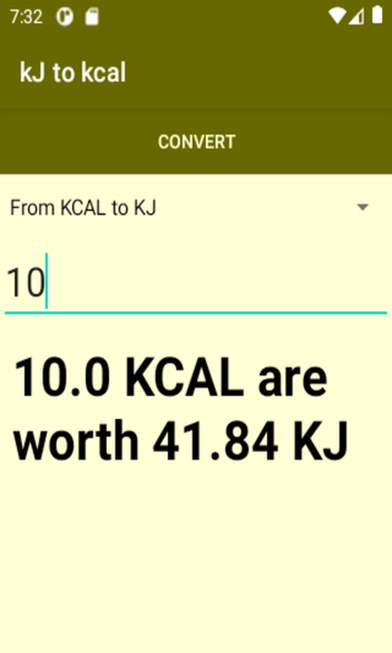 kJ to kcal converter - Preview 2