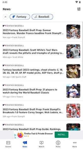 CBS Sports Fantasy APK for Android Download