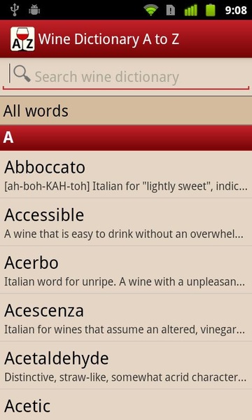Wine Dictionary A to Z - Preview 2