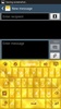 GO Keyboard Gold Glow Theme screenshot 5