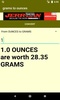 grams to ounces converter screenshot 2