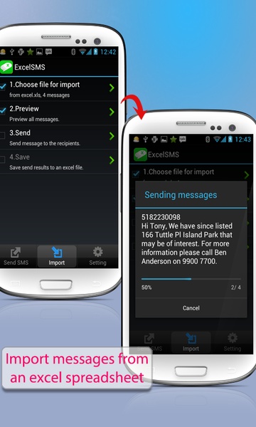 ExcelSMS Group sms plug-in 14 - Preview 1