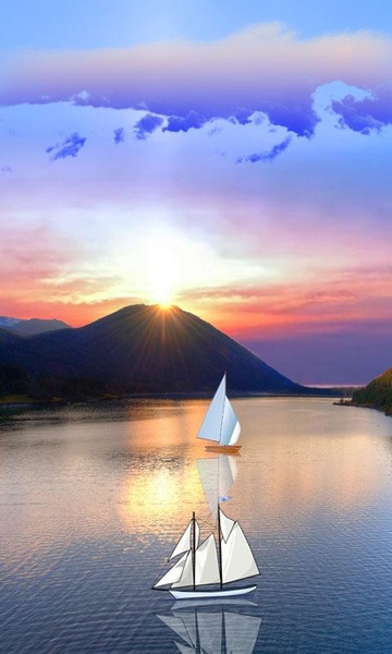 Galaxy S5 Sunset Boats - Preview 6