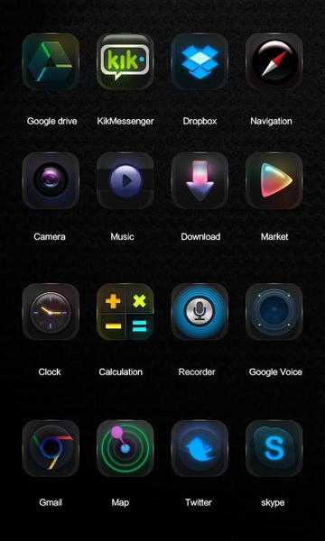 Black Elf GO Launcher Theme - Preview 1