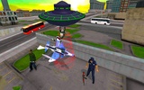 Flying UFO Robot Game:Alien SpaceShip Battle screenshot 1