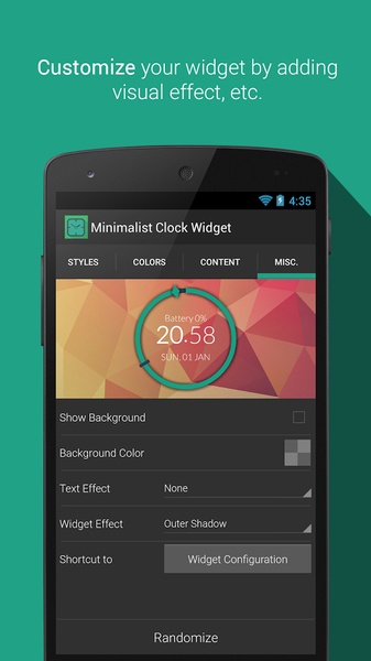 Minimalist Clock Widget - Preview 3