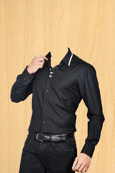 Man Shirt Photo Suit - Preview 1