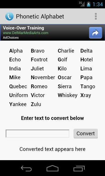 Phonetic Alphabet - Preview 2