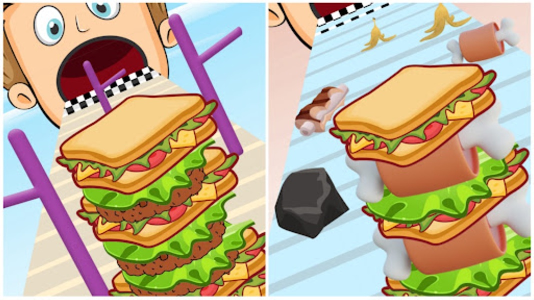 Sandwich Running 3D Games - Preview 2